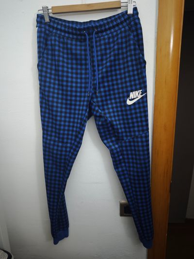 Nike Blue Checkered Jogger
